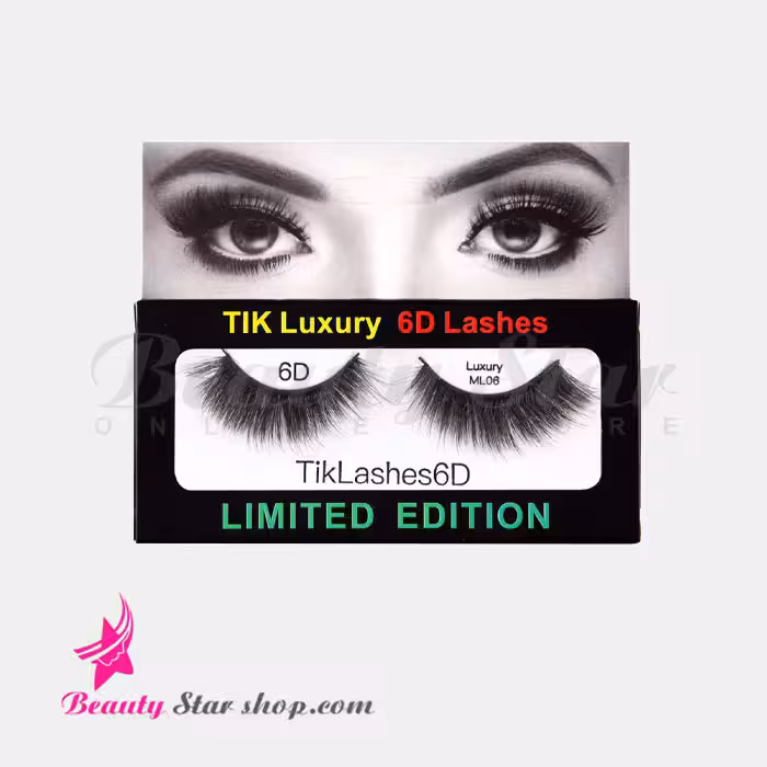 مژه مصنوعی شش بعدی مو طبیعی تیک مدل ML06