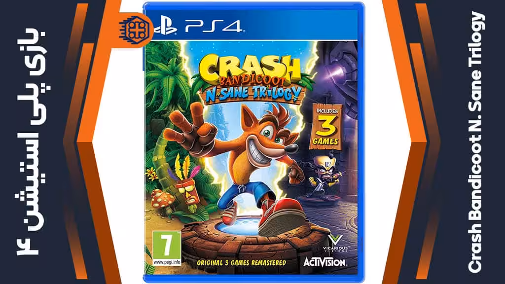 دیسک بازی Crash Bandicoot N. Sane Trilogy – مخصوص PS4