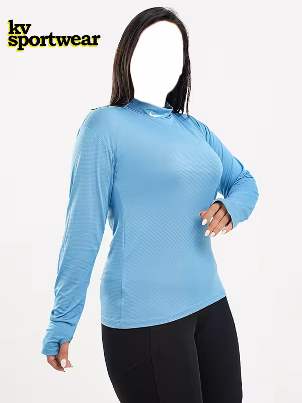 بلوز فینگردار سایز بزرگ ورزشی زنانه NIKE کد 001