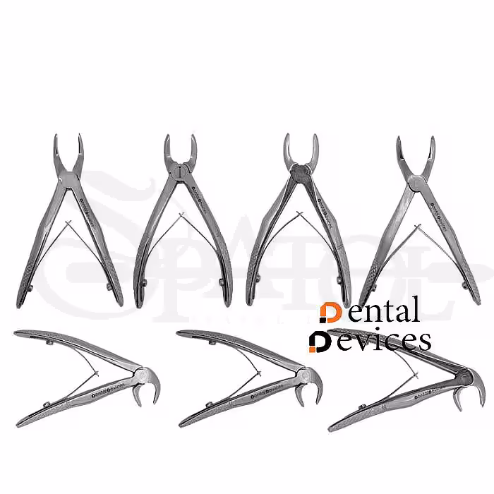ست فورسپس اطفال 7 عددی دنتال دیوایس DENTAL DEVICES