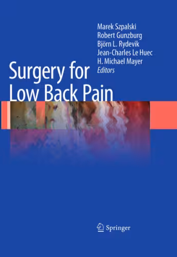 خرید و دانلود نسخه کامل کتاب Surgery for Low Back Pain