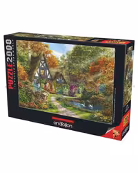 اسباب بازی پازل طرح خانه پاییزی