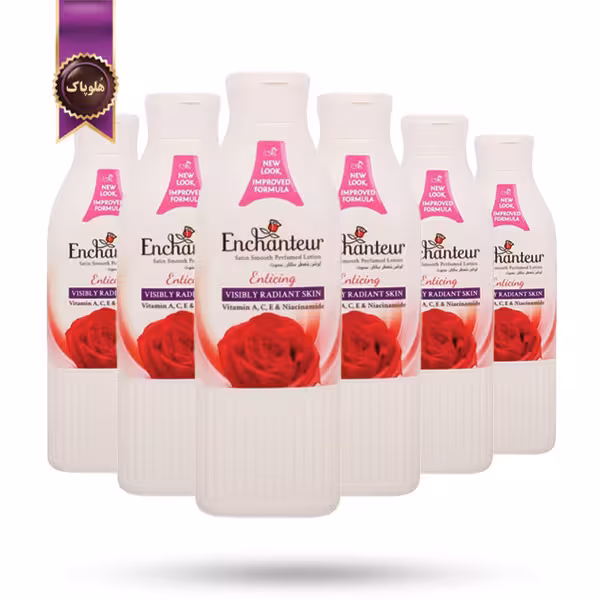 6 عدد لوسیون بدن انشانتور Enchanteur مدل رایحه اغواکننده Enticing حجم 250 میلی لیتر (اورجینال)