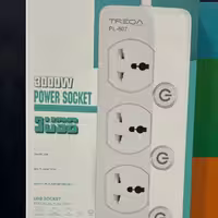 سه راهی چند راهی سیار برق پورت USB شارژ TREQA PL-507 برند معتبر و کیفیت عالی