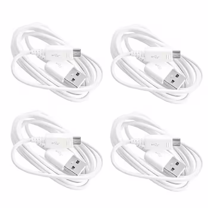 کابل تبدیل USB به microUSB کد 45874 طول 1.2 متر بسته 4 عددی