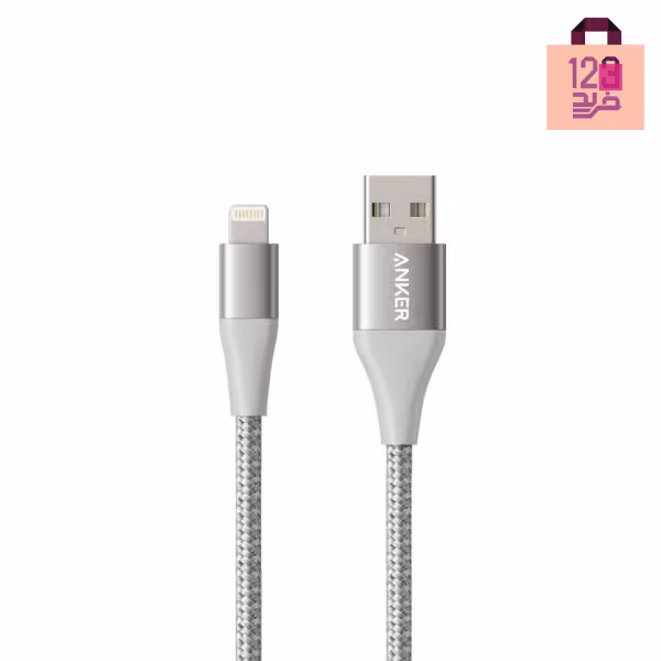 کابل تبدیل USB به لایتنینگ انکر مدل A8453 PowerLine II طول 180cm
