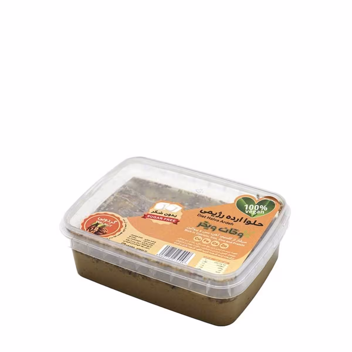 حلوا ارده رژیمی گردویی300گرم وگان ویگرVegan Vigor diet walnut Tahini Halva 300 gr