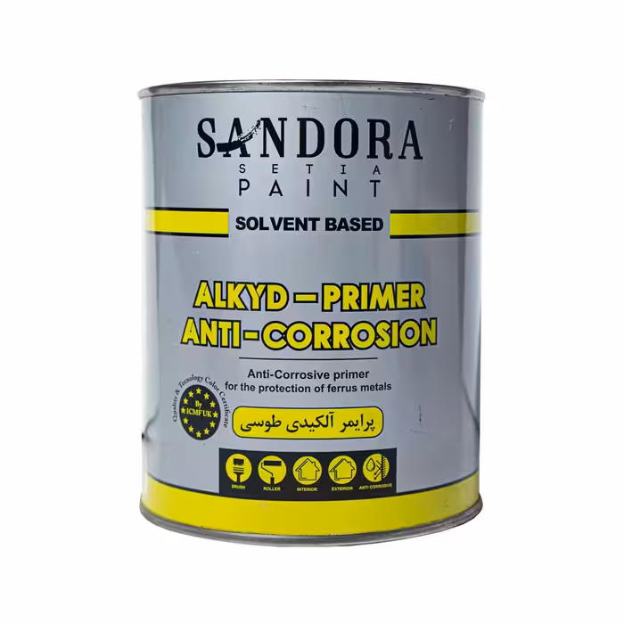 پرایمر آلکیدی طوسی ساندورا کد 740 حجم 0.946 لیتری
