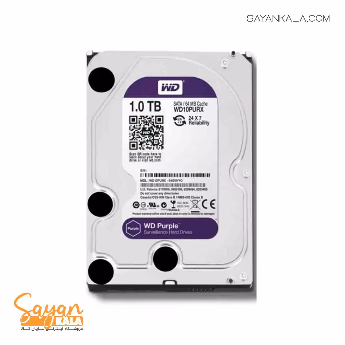 هارد وسترن دیجیتال مدل WESTERN DIGITAL 1TB PURPLE