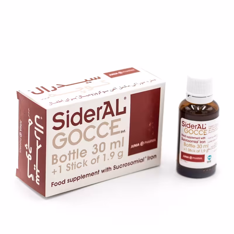 قطره آهن سیدرال گوچه جونیا فارما 30 میلی لیتر | JuniaPharma Sideral Gocce