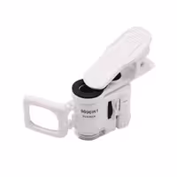 میکروسکوپ جیبی گیره ای موبایل 60X یونیورسال با لنز بغل تاشو 20X مدل 9696W1