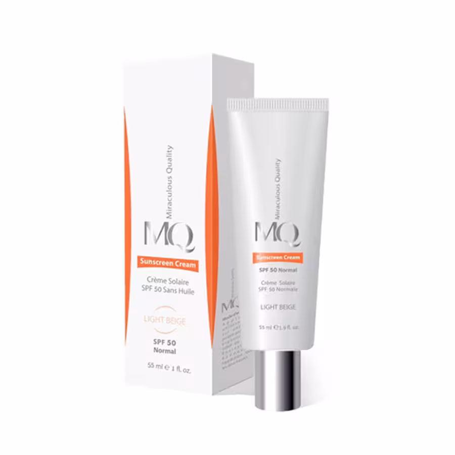 کرم ضد آفتاب رنگی پوست نرمال ام کیو spf50
