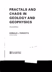 خرید و دانلود نسخه کامل کتاب Fractals and chaos in geology and geophysics