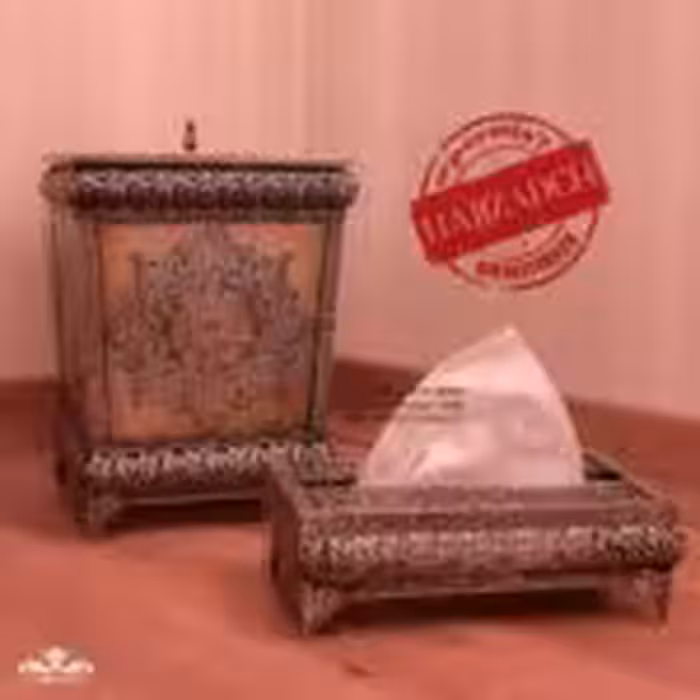 خاتم سطل و دستمال مربع درب دار   123089