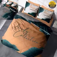 سرویس روتختی طرح استوایی برند Turkaz دو نفره کد 2030