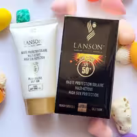 کرم ضدآفتاب اصلی لانسون فاقدچربی پوشش دهی عالی محصولات سالم وگیاهی