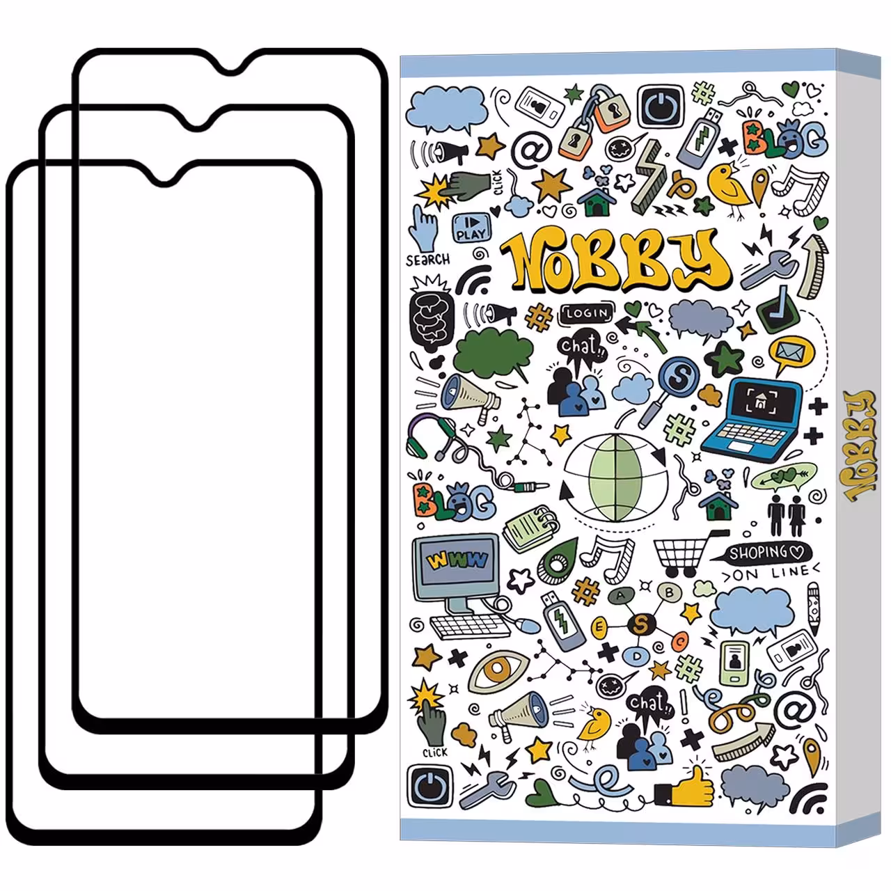 محافظ صفحه نمایش تمام صفحه مناسب برای گوشی موبایل شیائومی Poco M3 پک 3 عددی