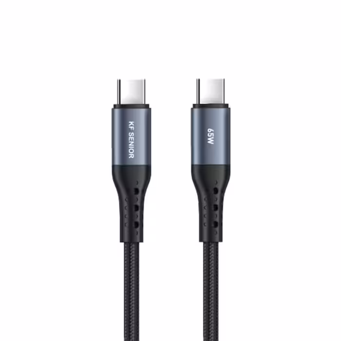 کابل دو سر تایپ سی کی اف سنیور مدل S89 طول 1.2 متر