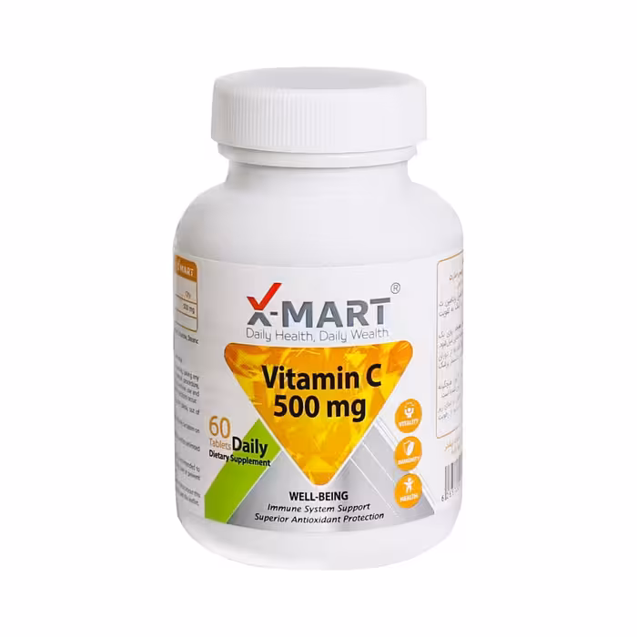 قرص ویتامین سی 500 میلی گرم ایکس - مارت VITAMIN C 500 MG X-MART