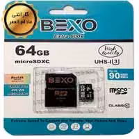 مموری 64 گیگ Bexo C10 U3 90 MB/S 600X Adaptor