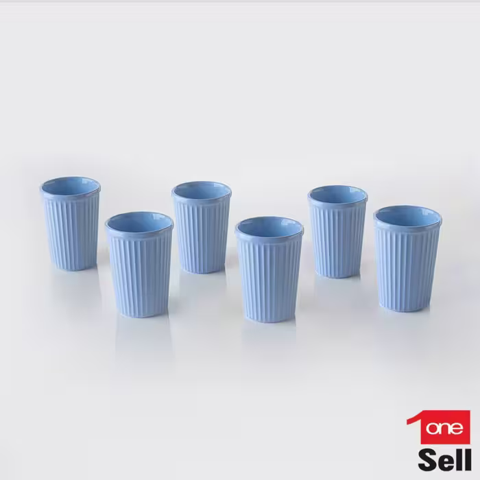 لیوان شش عددی آبی وان سل