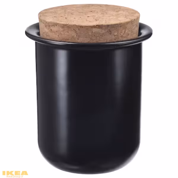 ظرف سرامیکی مشکی مدل KRÖSAMOS | برند ایکیا | ارسال 30 روز کاری