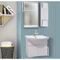 روشویی کابینت دار آتریس دیواری 50 سانت