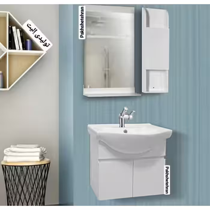 روشویی کابینت دار آتریس دیواری 50 سانت