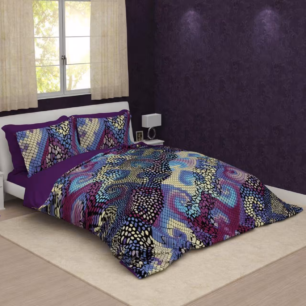 سرویس لحاف روتختی ترکسان کد D149 دو نفره 6 تکه