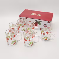 لیوان دسته دار برند Deli Glass، ساخت چین، شناسه کالا: TZ5005T