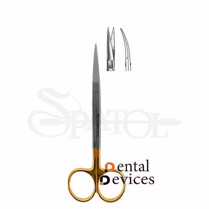 قیچی کارباید اریس نوک تیز TC دنتال دیوایس(صاف و کج)Dental Devices