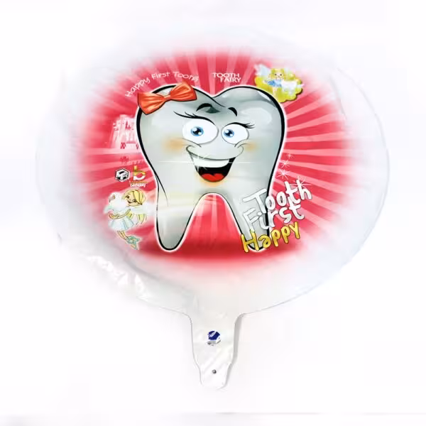 بادکنک فویلی دندونی دخترانه