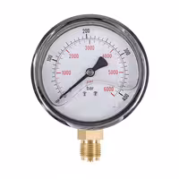 گیج فشار صفحه 10 سانت روغنی 400 بار