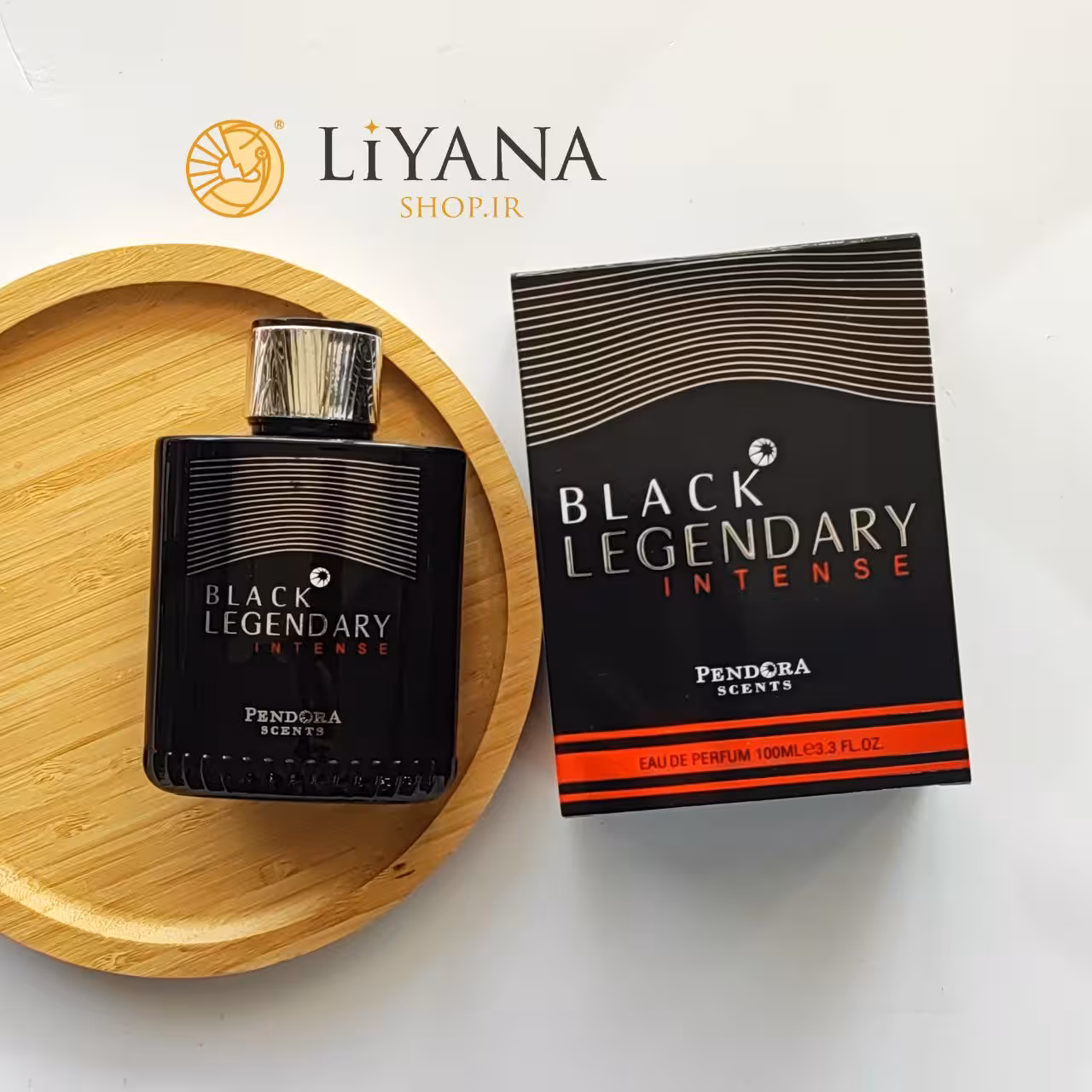 عطر ادکلن پندورا سنت مدل بلک لجندری اینتنس رایحه مونت بلنک لجند اینتنس حجم 100میل