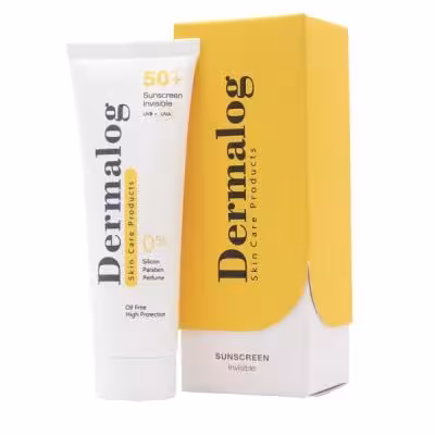 کرم ضد آفتاب بی رنگ فاقد چربی درمالوگ با spf 50
