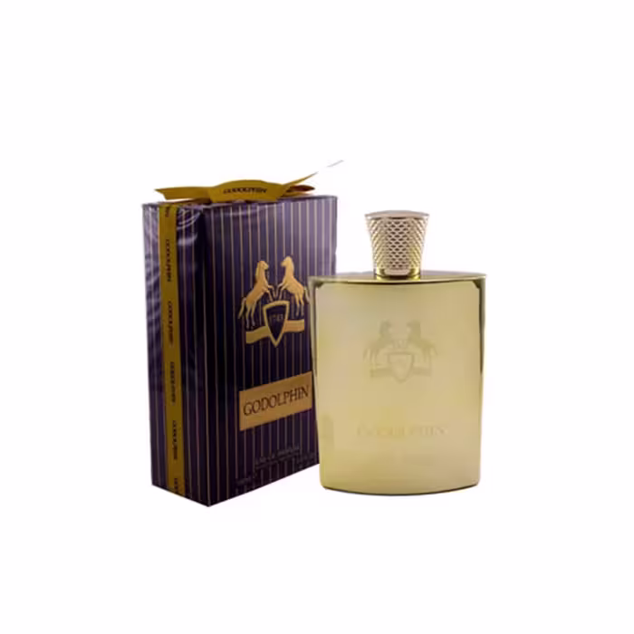 عطر ادکلن مردانه مارلی گودولفین فراگرنس ورد مارلی گلد طلایی Fragrance World Godolphin for man – Parfums de Marly Godolphin