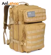کوله پشتی تاکتیکال 50 لیتری برزنتی کرمی