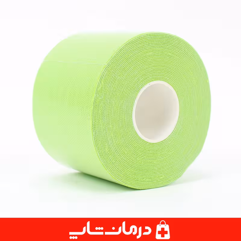 خرید نوار چسب کینزیولوژی KMD چسب ورزشی عضله رنگ سبز 5x5