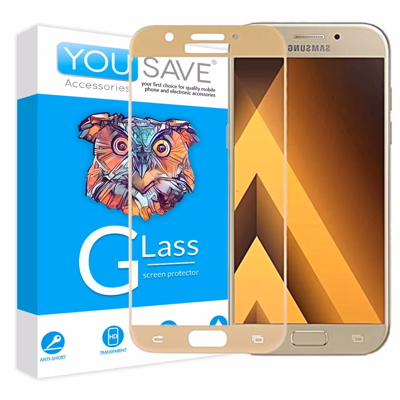 گلس تمام صفحه یوسیو مناسب برای گوشی سامسونگ Galaxy A7 2017