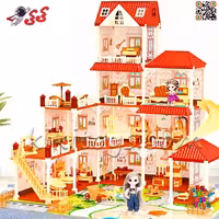 قصر و خانه باربی اسباب بازی چهار طبقه دخترانه 6033 DIY DREAM VILLA