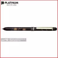قلم سه کاره مدل مرمری طرح ترمه با آب طلا   platinum mwbs-4000 multi function pen