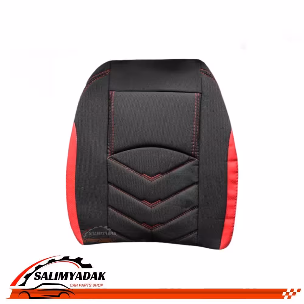 روکش صندلی پژو 206 پارچه رنگ مشکی نوار قرمز