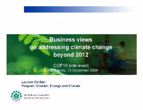 خرید و دانلود نسخه کامل کتاب Business Views on Addressing Climate Change Beyond 2012