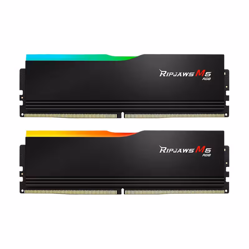 رم دسکتاپ DDR5 دو کاناله 6000 مگاهرتز جی اسکیل مدل RIPJAWS M5 RGB ظرفیت 32 گیگابایت CL30