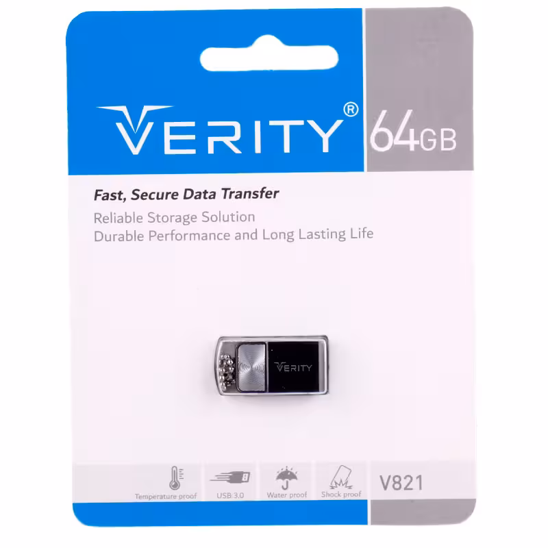 فلش وریتی VERITY مدل V821 USB 3.0 ظرفیت 64 گیگابایت