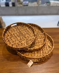 سینی های حصیری 3تایی گرد وارداتی