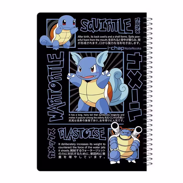 دفتر مشق 60 برگ مدل پوکمون طرح Blastoise کد 172