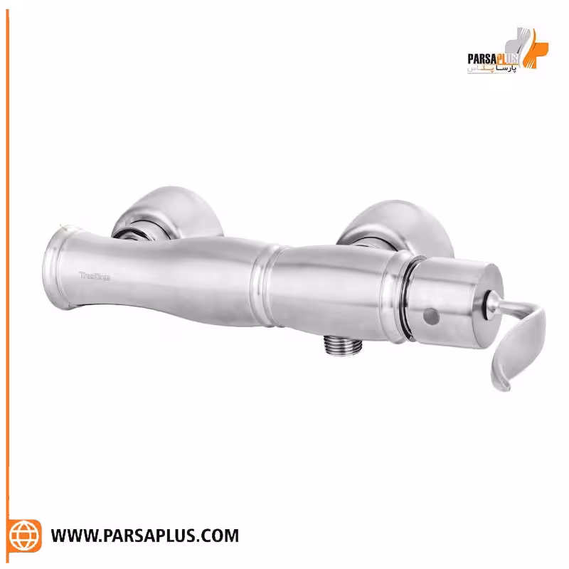 شیر توالت دوان مدل لاکا کروم مات