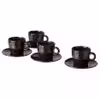 فنجان نعلبکی 70cc ایکیا مدل IKEA FARGKLAR 704.854.33 قهوه ای