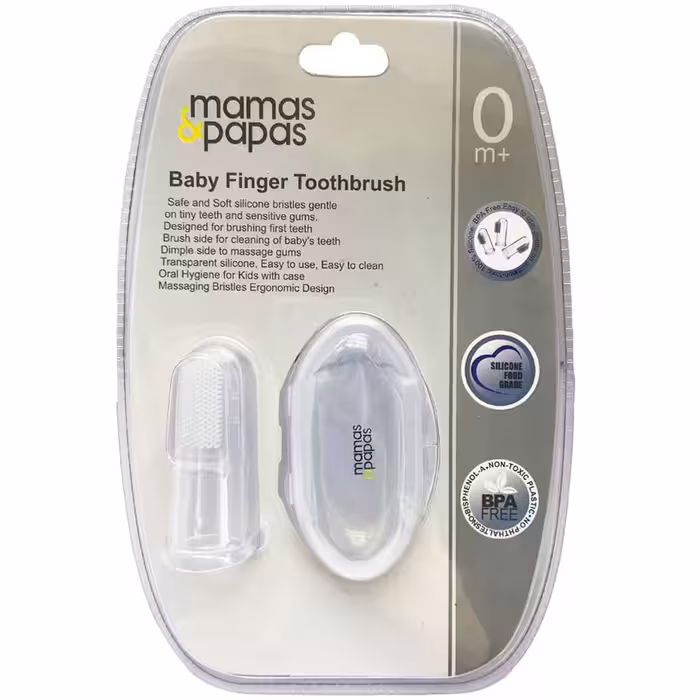 مسواک انگشتی و ماساژور لثه نوزاد ماماز پاپاز mamas papas